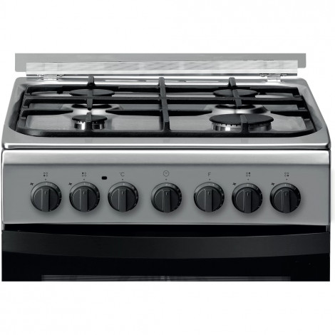 INDESIT Cooker | IS5G5PHX/E/1 | Hob type Gas | Oven type Electric | Stainless steel | Width 50 cm | Grilling | Depth 60 cm | 60 