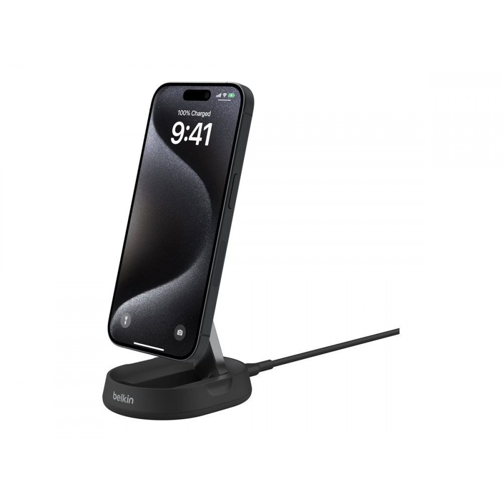 Belkin | Adjustable Wireless Magnetic Charging Station with Qi2 (15W) | WIA008vfBK