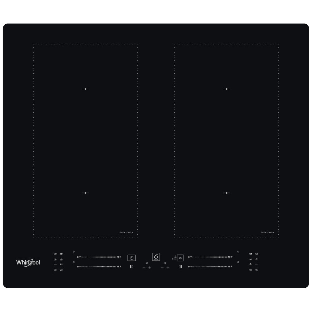 Whirlpool Hob | WL S1360 NE | Induction | Number of burners/cooking zones 4 | Electronic | Timer | Black