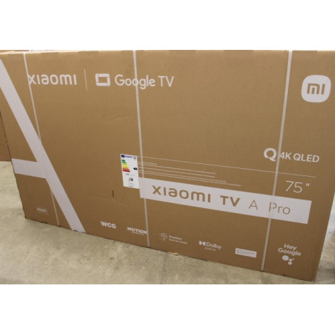 Xiaomi QLED TV A Pro 2025 | 75'' | Smart TV | Google TV | 4K UHD | Black | DAMAGED PACKAGING