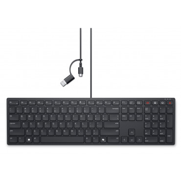 Dell | Collaboration Keyboard | KB525C | Keyboard | Wired | Estonian (QWERTY) | Black | USB-C