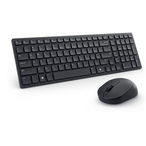 Dell | Silent Keyboard and Mouse | KM555 | Keyboard and Mouse Set | Wireless | US International (QWERTY) | Black | 2.4 GHz, Blue