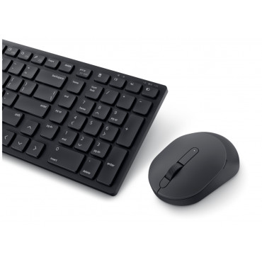 Dell | Silent Keyboard and Mouse | KM555 | Keyboard and Mouse Set | Wireless | US International (QWERTY) | Black | 2.4 GHz, Blue