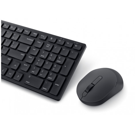 Dell | Silent Keyboard and Mouse | KM555 | Keyboard and Mouse Set | Wireless | US International (QWERTY) | Black | 2.4 GHz, Blue