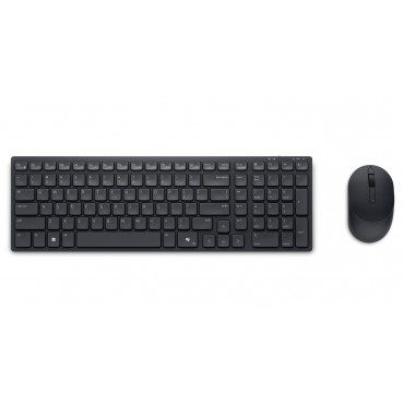 Dell | Silent Keyboard and Mouse | KM555 | Keyboard and Mouse Set | Wireless | Estonian (QWERTY) | Black | 2.4 GHz, Bluetooth 5.