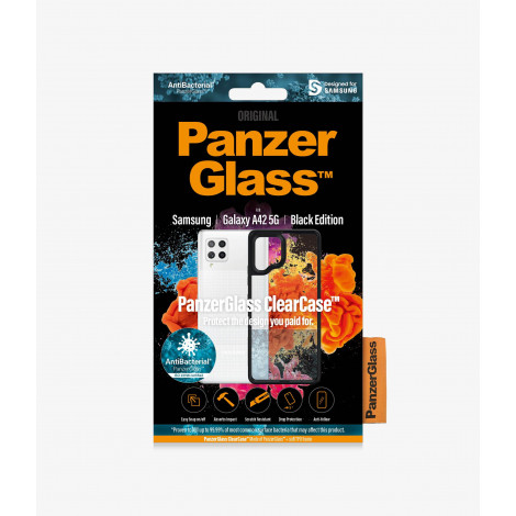 PanzerGlass | Clear Case | Samsung | Galaxy A42 5G | Hardened glass | Black AB | Case Friendly More than 19% better protecting p