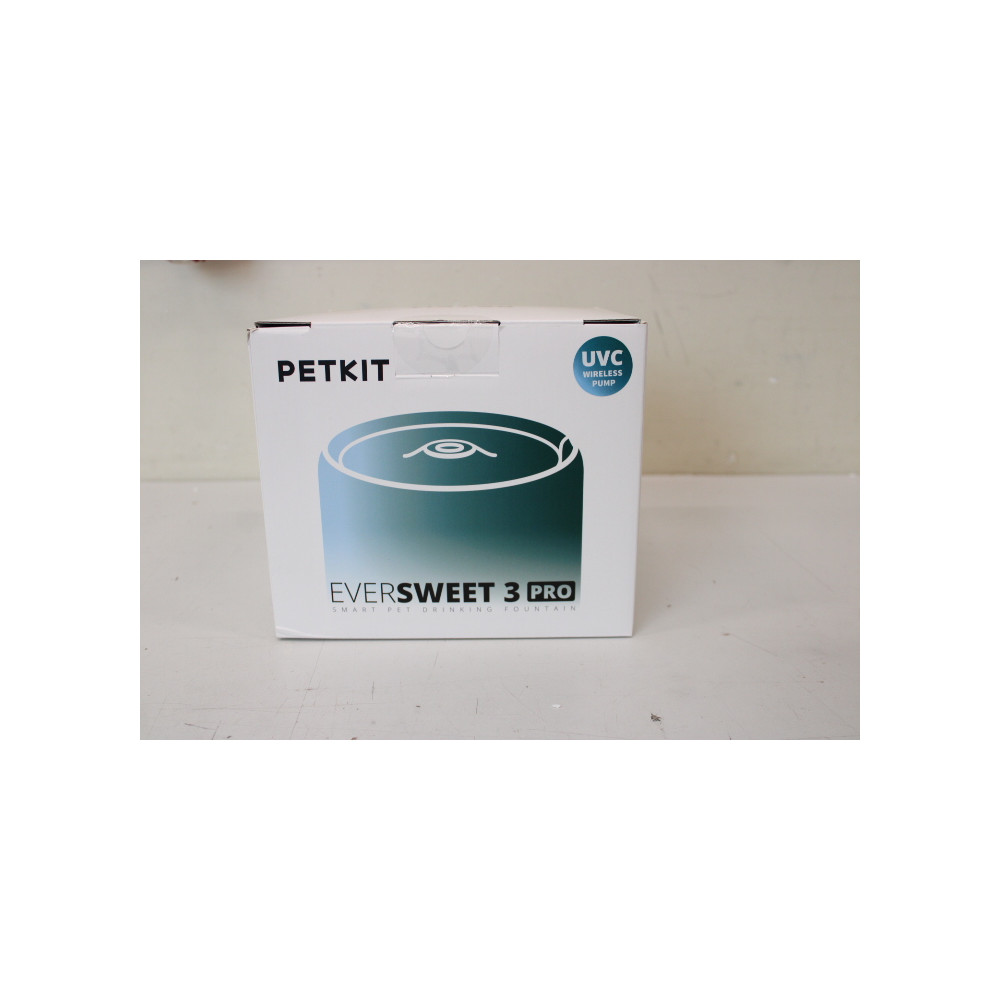 SALE OUT. Petkit Eversweet 3 Pro Drinking Fountain, UVC Wireless Pump, White,UNPACKED, USED, SCRATCHED VESSEL | PETKIT | Smart P