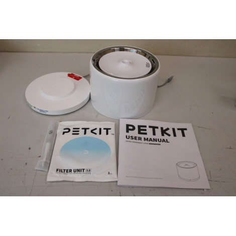 SALE OUT. Petkit Eversweet 3 Pro Drinking Fountain, UVC Wireless Pump, White,UNPACKED, USED, SCRATCHED VESSEL | PETKIT | Smart P