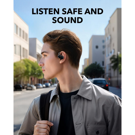 Anker Soundcore | Open-Ear Headphones | V20i | Bluetooth | Open-Ear | Microphone | Wireless | Black