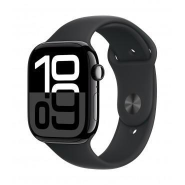 Apple Watch Series 10 | Smart watch | GPS (satellite) | Always-On Retina | Waterproof | Jet Black