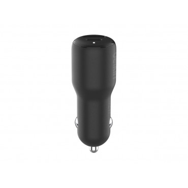 BELKIN BOOST CHARGE 42w - 30w USB-C PD PPS + 12w USB-A Car Charger, Black | Belkin