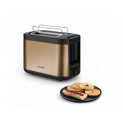 Tefal Coppertinto TT430G10 Toaster, 850 W, black/copper, Gold | TEFAL