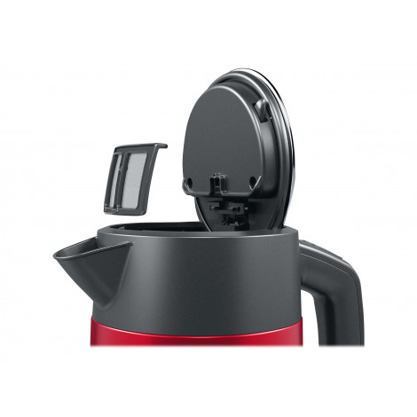 Bosch | Kettle | DesignLine TWK4P434 | Electric | 2400 W | 1.7 L | Stainless steel | 360 rotational base | Red/Black