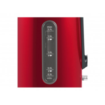 Bosch | Kettle | DesignLine TWK4P434 | Electric | 2400 W | 1.7 L | Stainless steel | 360 rotational base | Red/Black