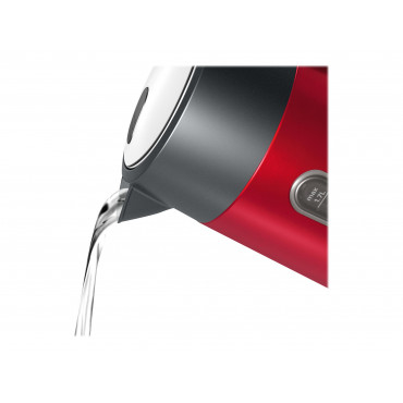 Bosch | Kettle | DesignLine TWK4P434 | Electric | 2400 W | 1.7 L | Stainless steel | 360 rotational base | Red/Black