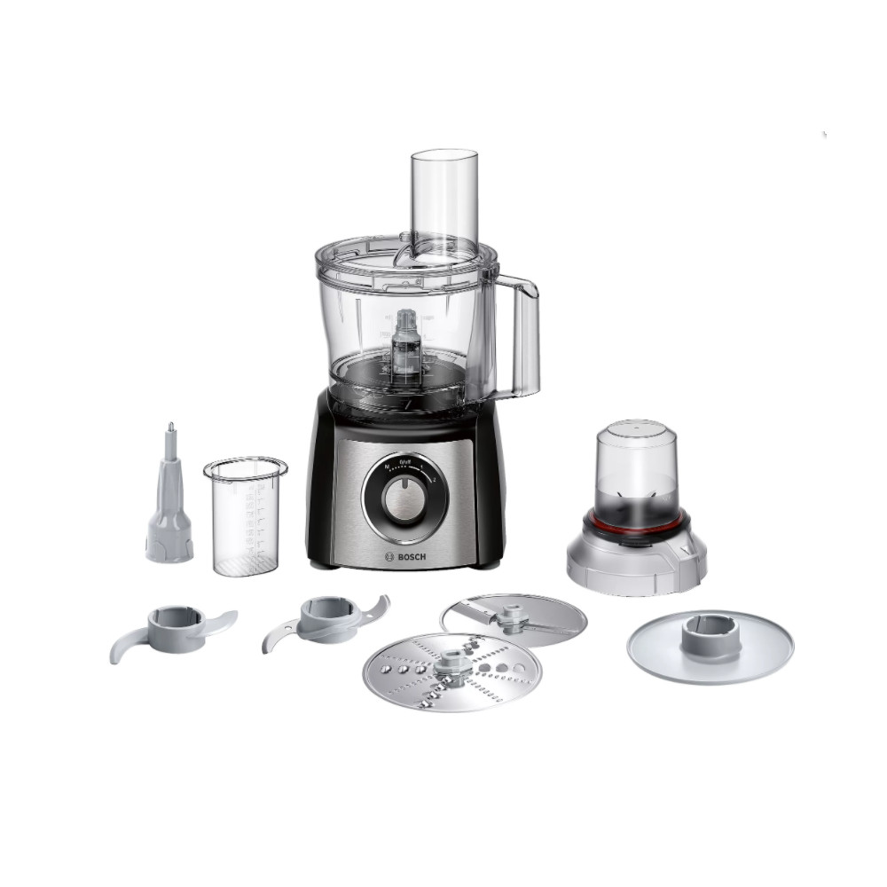 Bosch | Food Processor | MCM3401M | 800 W | Number of speeds 2 | Bowl capacity 2.3 L | Blender | Meat mincer | Black/Stainless s