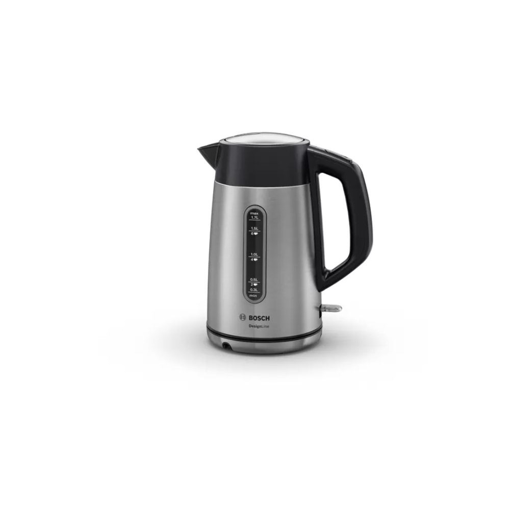 Bosch | Kettle | DesignLine TWK4P440 | Electric | 2400 W | 1.7 L | Stainless steel | 360 rotational base | Stainless steel/Black