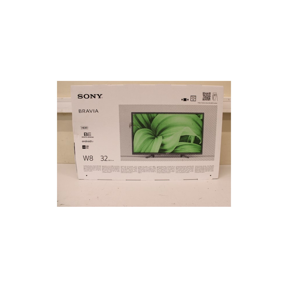 Sony KD32W800P | 32" (80 cm) | Smart TV | Android | HD | Black | DAMAGED PACKAGING, FEW SMALL NICKS ON TOP FRAME