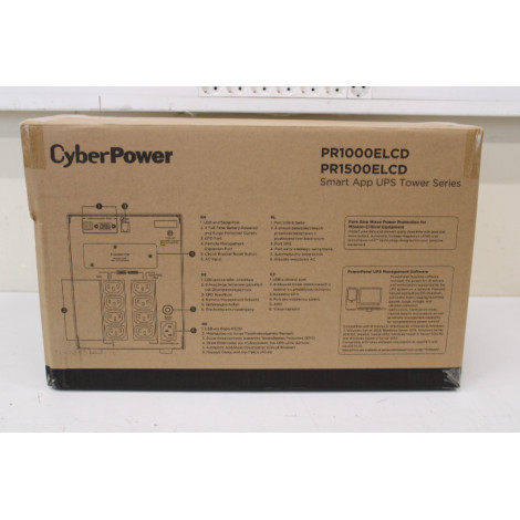 SALE OUT.CyberPower PR1500ELCD Smart App UPS Systems CyberPower Smart App UPS Systems PR1500ELCD 1500 VA 1350 W DAMAGED PACKAGIN