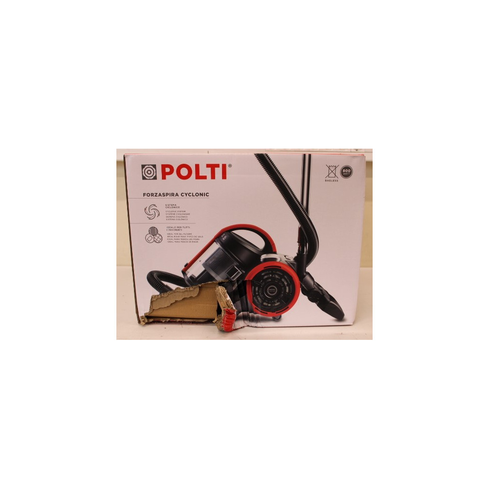 SALE OUT. Polti PBEU0105 Forzaspira C110_PLUS Vacuum cleaner, Bagless, Power 800 W, Dust container 2 L, Working radius 8 m, Blac