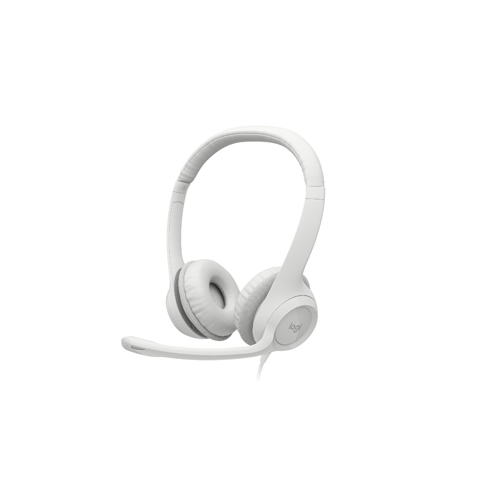 Logitech | USB Computer Headset | H390 | Wired | Over-Ear | Microphone | Noise canceling | Off-white