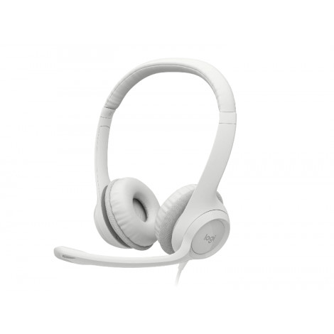 Logitech | USB Computer Headset | H390 | Wired | Over-Ear | Microphone | Noise canceling | Off-white