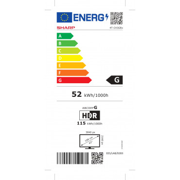 Sharp 43GR8265E | 43" | Smart TV | Google TV | 4K Ultra HD