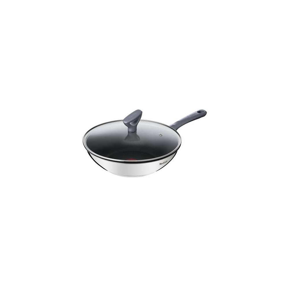 Tefal G7309955 Daily Cook Wok pan with lid, 28 cm, Grey