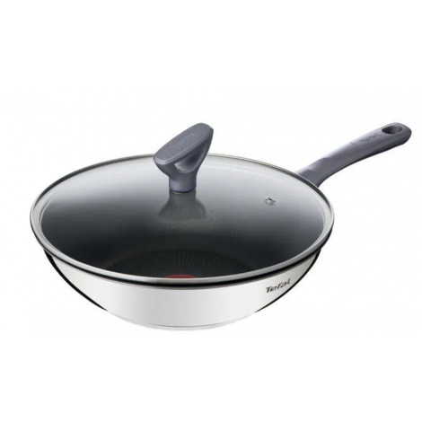 Tefal G7309955 Daily Cook Wok pan with lid, 28 cm, Grey