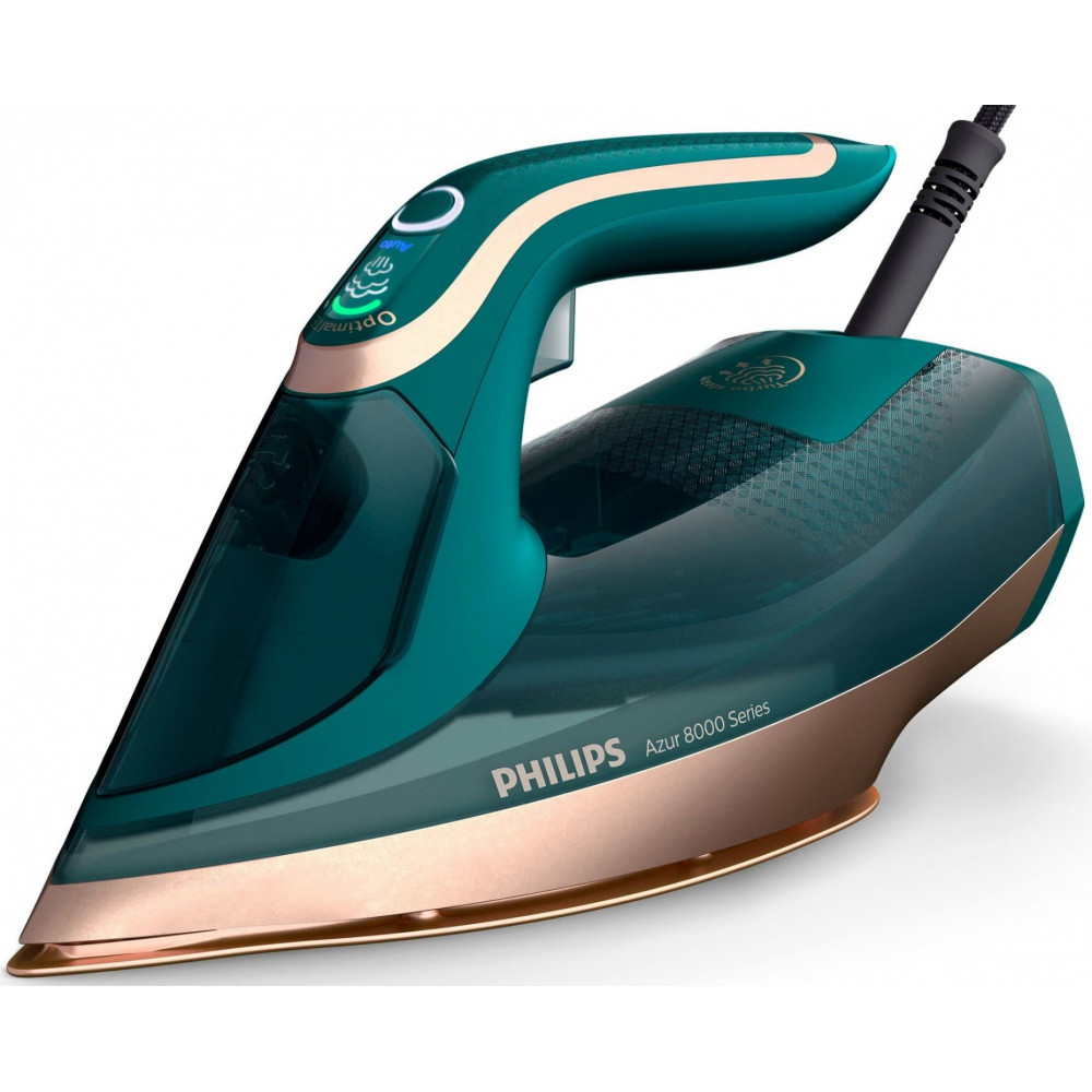 Philips | DST8030/70 Azur | Steam Iron | 3000 W | Water tank capacity 350 ml | Continuous steam 70 g/min | Green