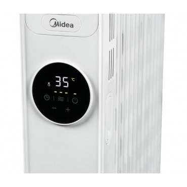 Midea Oil Radiator Heater | NY2513-22MR | Oil Radiator | 2500 W | Number of power levels 3 | Suitable for rooms up to 35 m | Whi