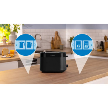 Bosch Compact Toaster | TAT2M123 MyMoment | Power 950 W | Number of slots 2 | Housing material Plastic | Black