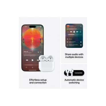 Apple | AirPods 4 | Bluetooth | In-Ear | Wireless | White