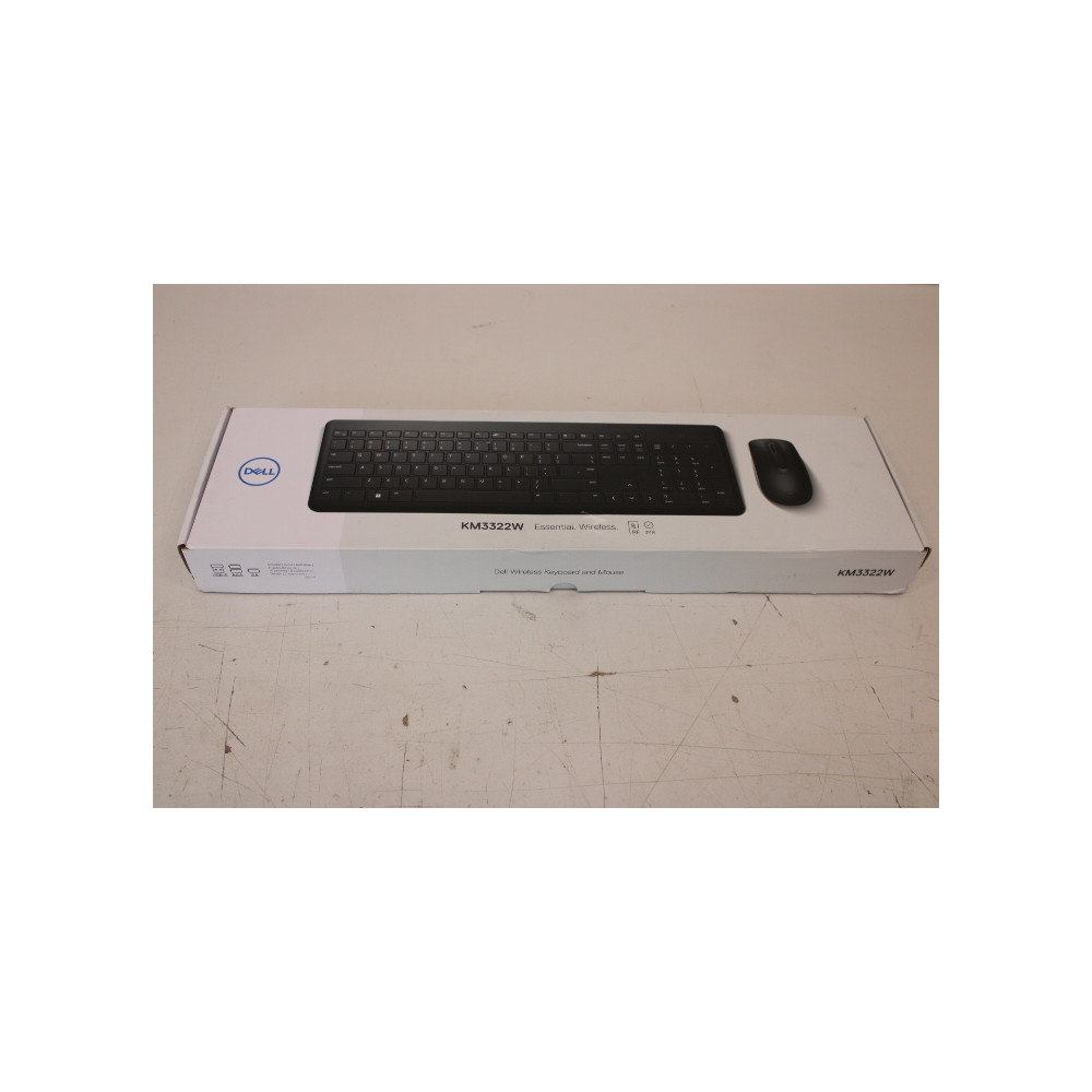 SALE OUT. Dell Keyboard and Mouse KM3322W Wireless US International, REFURBISHED | Dell Keyboard and Mouse | KM3322W | Keyboard 