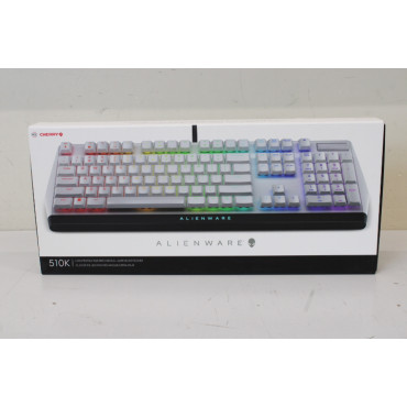 SALE OUT. Dell Alienware 510K Low-profile RGB Mechanical Gaming Keyboard - AW510K (Lunar Light), DEMO AS USED | Dell | Alienware