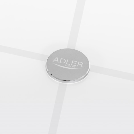 Adler Smart Bathroom Scale | AD 8187 | Maximum weight (capacity) 180 kg | Accuracy 100 g | Body Mass Index (BMI) measuring | Whi