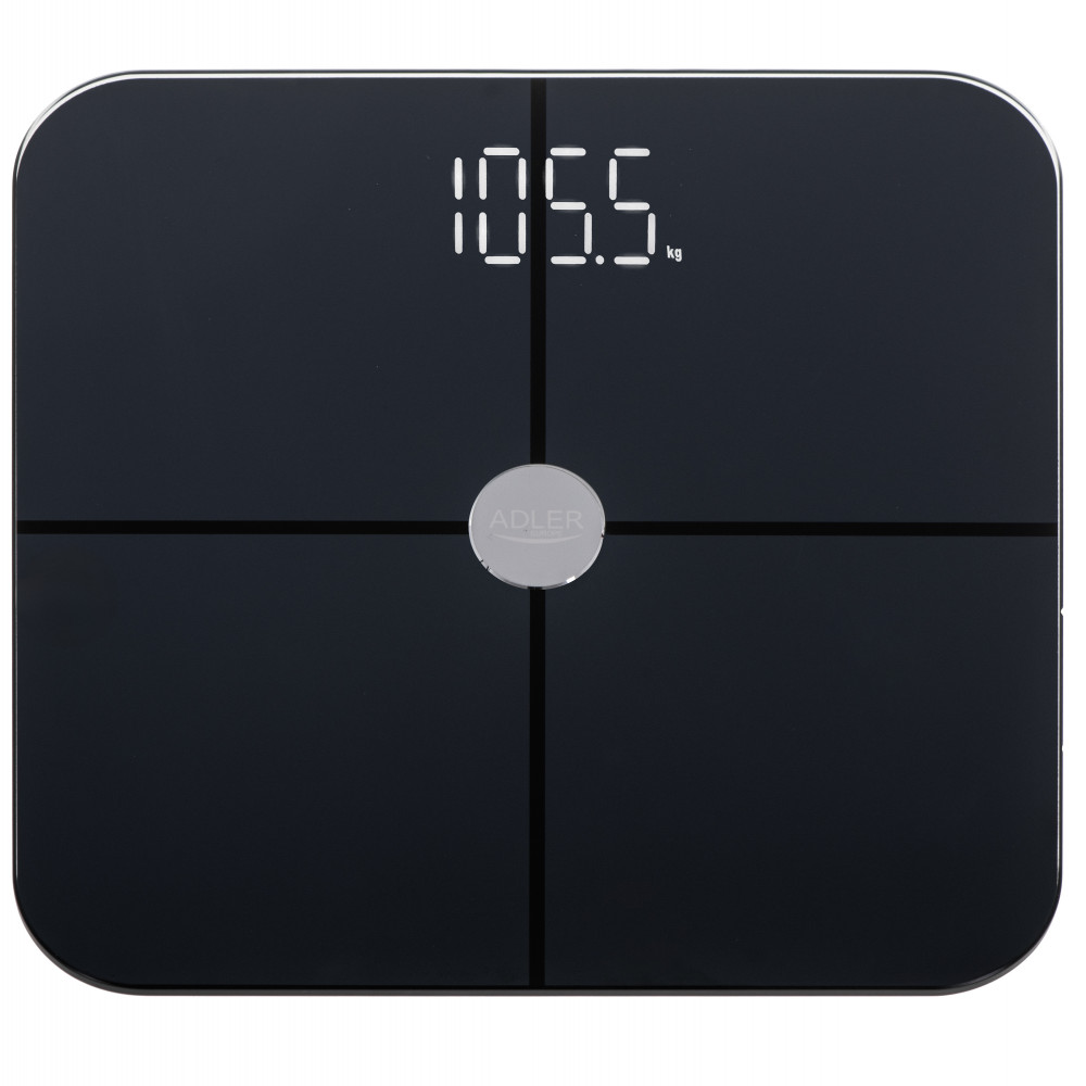 Adler Smart Bathroom Scale | AD 8187 | Maximum weight (capacity) 180 kg | Accuracy 100 g | Body Mass Index (BMI) measuring | Bla