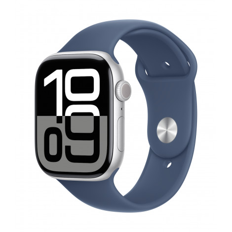 Apple Watch Series 10 | Smart watch | GPS (satellite) | Always-On Retina | Waterproof | Silver