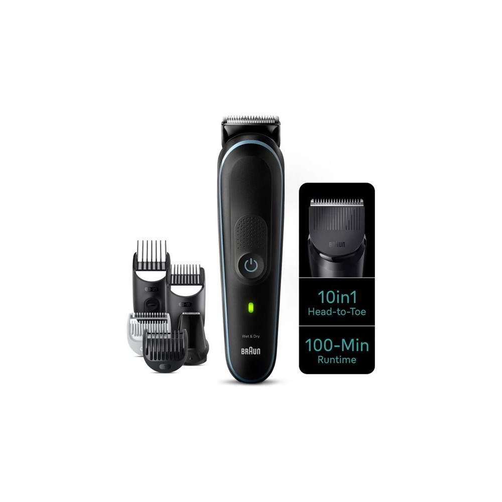 Braun | All-in-one trimmer | MGK5445 | Cordless | Number of length steps 13 | Black/Blue