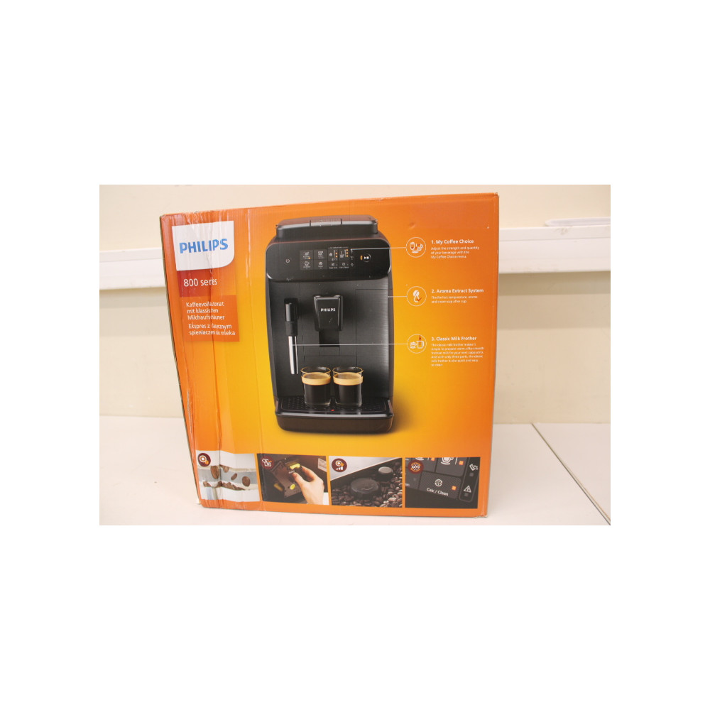 SALE OUT. Philips EP0820/00 Coffee maker, Black | Philips | Coffee Maker | EP0820/00 | Pump pressure 15 bar | Built-in milk frot