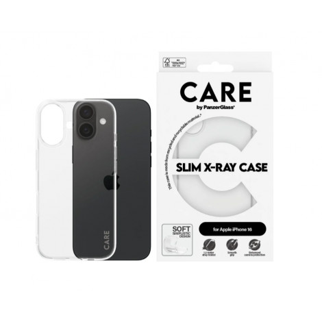 CARE by PanzerGlass Case Fashion X-Ray Soft Basic iPhone 16 | CARE