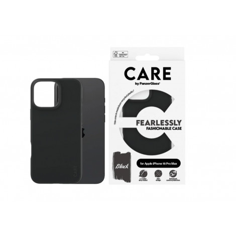 CARE by PanzerGlass Case Fashion Black iPhone 16 Pro Max | CARE