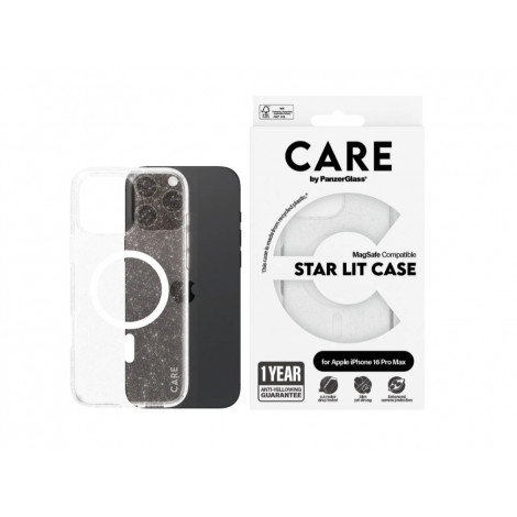 CARE by PanzerGlass Flagship Case Urban Combat Star Lit w. White MagSafe iPhone 16 Pro Max | CARE