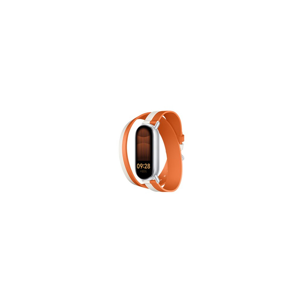 Xiaomi Dual-tone Leather Strap | 140 180mm | White and Orange | Calf Leather, PU (inside)