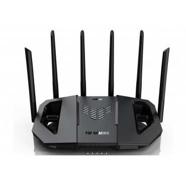 Asus | Dual Band WiFi 7 Extendable Gaming Router | TUF Gaming BE6500 | 802.11be | 6500 Mbit/s | Ethernet LAN (RJ-45) ports 4 | M