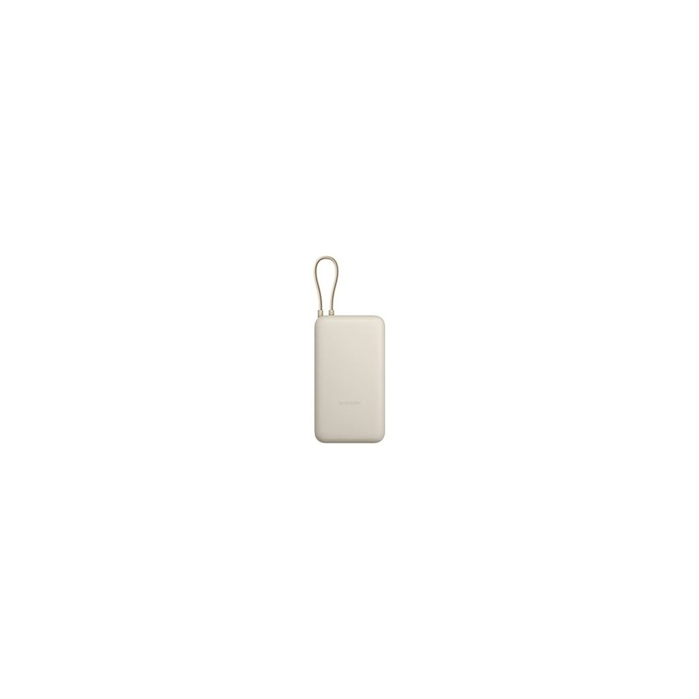 Xiaomi 33W Power Bank (Integrated Cable) | 20000 mAh | USB-C/USB-C cable/USB-A | Tan