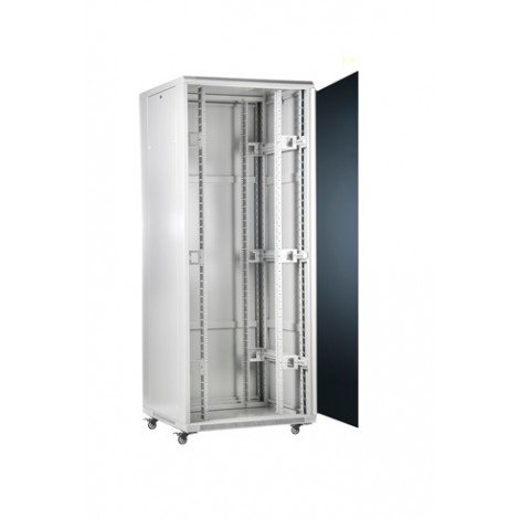 SOMI Networks | 22U, 19 Freestanding Cabinet | 22U-60/60NAC | Gray | Max Load 800kg Removable and Lockable Side Panels Glass Doo