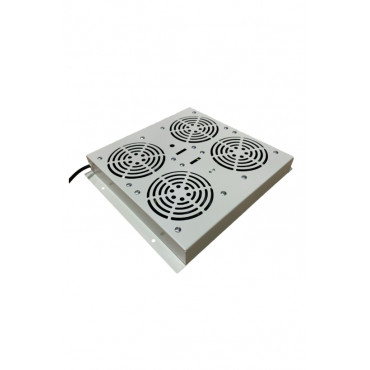 SOMI Networks | Four-fan unit for stand cabinets for 19" frame | VENT-4F | Grey | Airflow 564m3 /h Cable Schuko 1.5m Optional Th