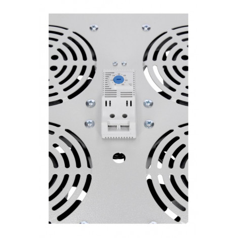 SOMI Networks | Four-fan unit for stand cabinets for 19" frame | VENT-4F | Grey | Airflow 564m3 /h Cable Schuko 1.5m Optional Th