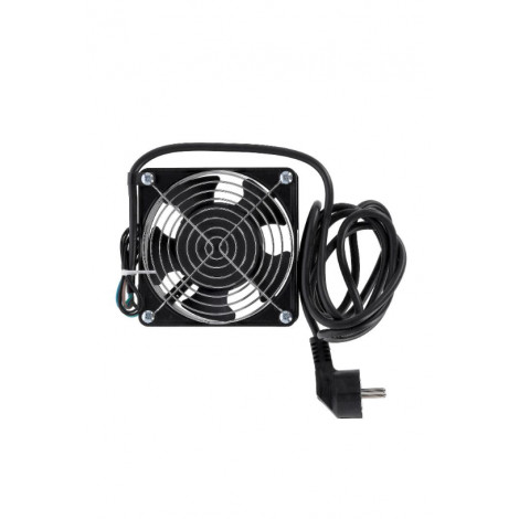 SOMI Networks | Single Fan Unit for wall mount cabinets | VENT-1C | Black | Airflow 450m3 /h Cable Schuko 1.8 m